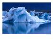 Jokullsarlon Lagoon Containing Icebergs From Breidamerkurjokull Glacier, Austurland, Iceland by Grant Dixon Limited Edition Print