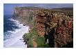 Old Red Sandstone Cliffs Toward St. Johns Head, Hoy, Orkney Islands, Scotland by Grant Dixon Limited Edition Print