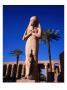 Statue Of God Amun With Pharaoh Seti I At Feet In Hypostyle Hall Of Karnak Temple, Luxor, Egypt by Anders Blomqvist Limited Edition Pricing Art Print