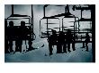 Ski Lifts Silhouetted, Banff, Canada by Rick Rudnicki Limited Edition Print