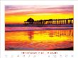 Huntington Pier Twilight by Dennis Junor Limited Edition Print