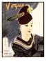 Vogue Cover - October 1934 by Jean Pagã¨S Limited Edition Print