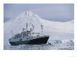 Tourists In A Kayak Are Dwarfed By A Passenger Ship Off Anvers Island by Gordon Wiltsie Limited Edition Print