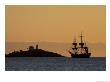 Cape Nedick Light And Replica Of Captain Cook's Ss Endeavor, Maine, Usa by Jerry & Marcy Monkman Limited Edition Print