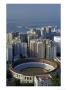 View Of Plaza De Toros And Cruise Ship In Harbor, Malaga, Spain by John & Lisa Merrill Limited Edition Print