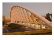 People Walking On Puente De Calatrava (Calatrava Bridge), Valencia, Spain by Greg Elms Limited Edition Pricing Art Print