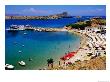Lindos Beach, Lindos, Greece by Christopher Groenhout Limited Edition Pricing Art Print