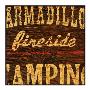 Armadillo Fireside Camping by Aaron Christensen Limited Edition Print
