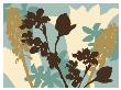 Silhouette Flower Aqua I by Jennifer Orkin Lewis Limited Edition Pricing Art Print