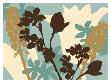 Silhouette Flower Aqua I by Jennifer Orkin Lewis Limited Edition Print