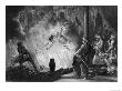 An Indian Widow Leaps Into The Flames Joining Her Dead Husband On The Funeral Pyre by Jeanron Limited Edition Print