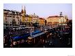 Overhead Of Josip Jelacica Square And Trams On Ilica St, Zagreb, Croatia by Richard I'anson Limited Edition Print