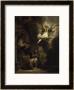 Archangel Raphael Leaving The Family Of Tobias by Rembrandt Van Rijn Limited Edition Print