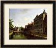 View Of The Kloveniersburgwal In Amsterdam, With The Waag by Gerrit Adriaensz Berckheyde Limited Edition Print