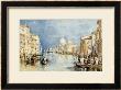 The Grand Canal, Venice, With Gondolas And Figures In The Foreground, Circa 1818 by William Turner Limited Edition Pricing Art Print