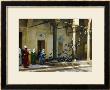 Harem Women Feeding Pigeons In A Courtyard by Jean-Leon Gerome Limited Edition Print