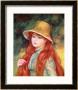 Young Girl With Long Hair, Or Young Girl In A Straw Hat, 1884 by Pierre-Auguste Renoir Limited Edition Print
