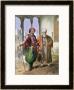 A Janissary And A Merchant In Cairo, Illustration From The Valley Of The Nile by Achille-Constant-Theodore-Emile Prisse D'avennes Limited Edition Print