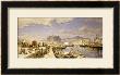 The Harbour Of Naples With Men Unloading Fishing Boats by Franz Theodor Aerni Limited Edition Print