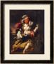 A Boy In Classical Costume Seated In A Landscape With A Finch And A Spaniel by Nicolaes Maes Limited Edition Print