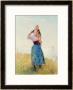 Woman And Child In A Meadow by Hector Caffieri Limited Edition Print