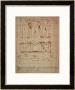 Study For The Tomb Of Pope Julius Ii (Brown Ink) by Michelangelo Buonarroti Limited Edition Print