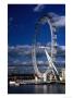 The Millennium Eye And Thames River, London, United Kingdom by Rick Gerharter Limited Edition Print