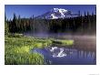 Early Morning On Reflection Lake, Mt. Rainier National Park, Washington, Usa by Jamie & Judy Wild Limited Edition Print