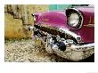 1957 Chevy Bel-Air Car Front Grill And Bumper In Cobbled Street, Trinidad, Cuba by Christopher P Baker Limited Edition Print