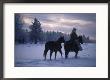Cowboy Exercising Horses, Bc, Canada by Troy & Mary Parlee Limited Edition Print