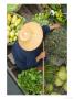 Woman With Straw Hat In Boat, Floating Market, Bangkok, Thailand by Philip Kramer Limited Edition Print