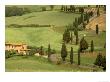 Winding Tuscan Road, Monticchiello, Tuscany, Italy by Walter Bibikow Limited Edition Print