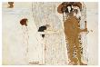 Desire Of Happiness, Beethoven Frieze (Detail), 1902 by Gustav Klimt Limited Edition Print