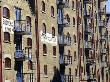 Flats (Apartments) In Restored Wharf Buildings, Shuters And St. Georges Wharf, Bermondsey, England by Brigitte Bott Limited Edition Print