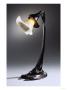 A Rare Wheel-Carved Glass And Bronze Table Lamp, Circa 1902 by Franz Arthur Bischoff Limited Edition Pricing Art Print