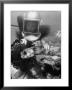 Diver Meddling Around With A Blowfish In Hartley's Underwater Movie In Bermuda by Peter Stackpole Limited Edition Print