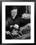 Russian Woman Using An Abacus To Calculate Numbers In Business by Margaret Bourke-White Limited Edition Print