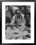 Poker Game Being Played With Pennies Instead Of Chips by Nina Leen Limited Edition Print