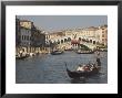 Gondolas On The Grand Canal At The Rialto Bridge, Venice, Unesco World Heritage Site, Veneto, Italy by James Emmerson Limited Edition Print