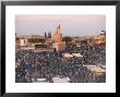 Elevated View Over The Djemaa El-Fna, Marrakech (Marrakesh), Morocco, North Africa by Gavin Hellier Limited Edition Print