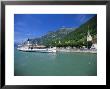 Tourist Boat Crossing The Lake, Lake Geneva (Lac Leman), Switzerland, Europe by Gavin Hellier Limited Edition Print