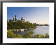 Parliament Hill And Ottawa River, Ottawa, Ontario, Canada by Michele Falzone Limited Edition Print