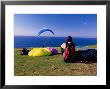 Paragliding From Torrey Pines Gliderport, La Jolla, San Diego, California by Eddie Brady Limited Edition Print