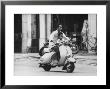 Man With His Son On Scooter by John Dominis Limited Edition Print