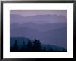 Beautiful Panoramic Of Blue Ridge Mountains With A Blue Haze Covering Them by Michael Mauney Limited Edition Print