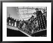 People Watching Remote Control Metal Hands In Atomic Energy Exhibit At Brussels World's Fair by Michael Rougier Limited Edition Print