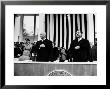 Pres. Dwight D. Eisenhower And Vice Pres. Richard M. Nixon, Watching The Inauguration Parade by Ed Clark Limited Edition Pricing Art Print