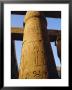 One Of The 102 Columns In The Great Hypostyle Hall, Temple Of Karnac, Karnac, Egypt, North Africa by Ken Gillham Limited Edition Pricing Art Print