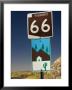 Route 66 Sign On Highway Near Peach Springs by Witold Skrypczak Limited Edition Print