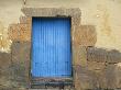 Blue Wooden Doorway, Old Inca Stone Wall, Ollantaytambo, Peru by Dennis Kirkland Limited Edition Print